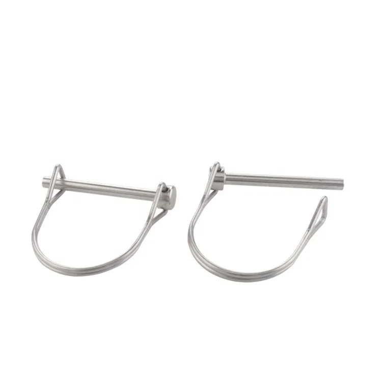 7mm Stainless Steel Square Round Shaft Locking Safety Wire-lock Clevis Tab Lock Pin with without Tab