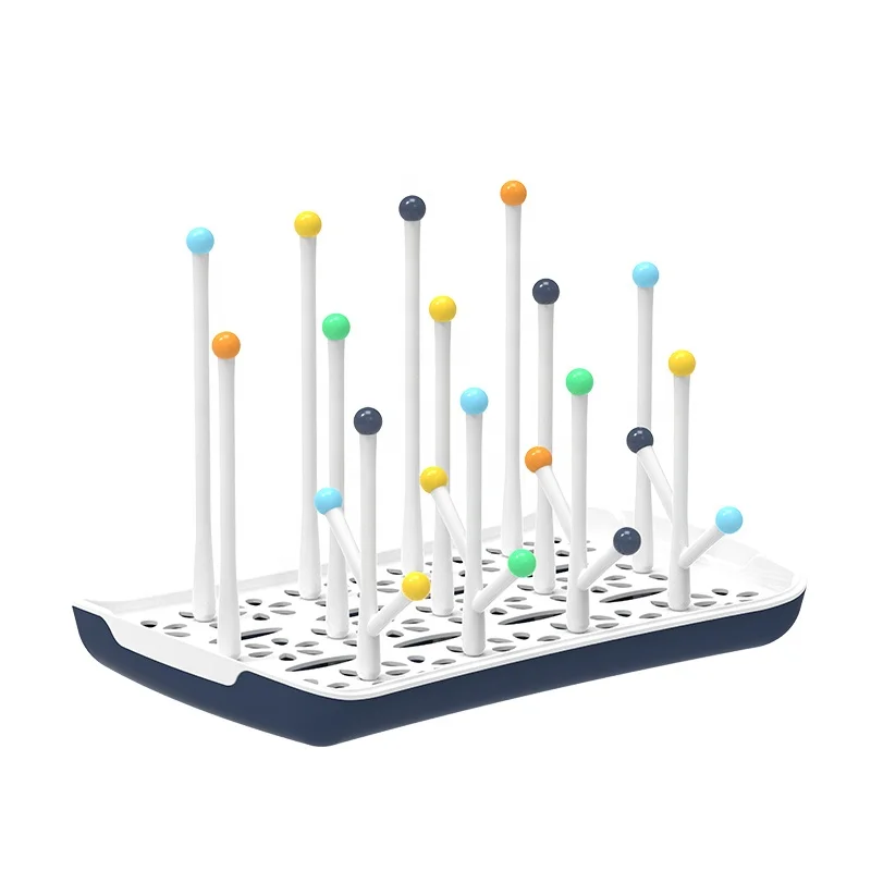 China Manufacturer factory bottle drying rack for baby bottle holder baby bottle drying rack with Tray dryer