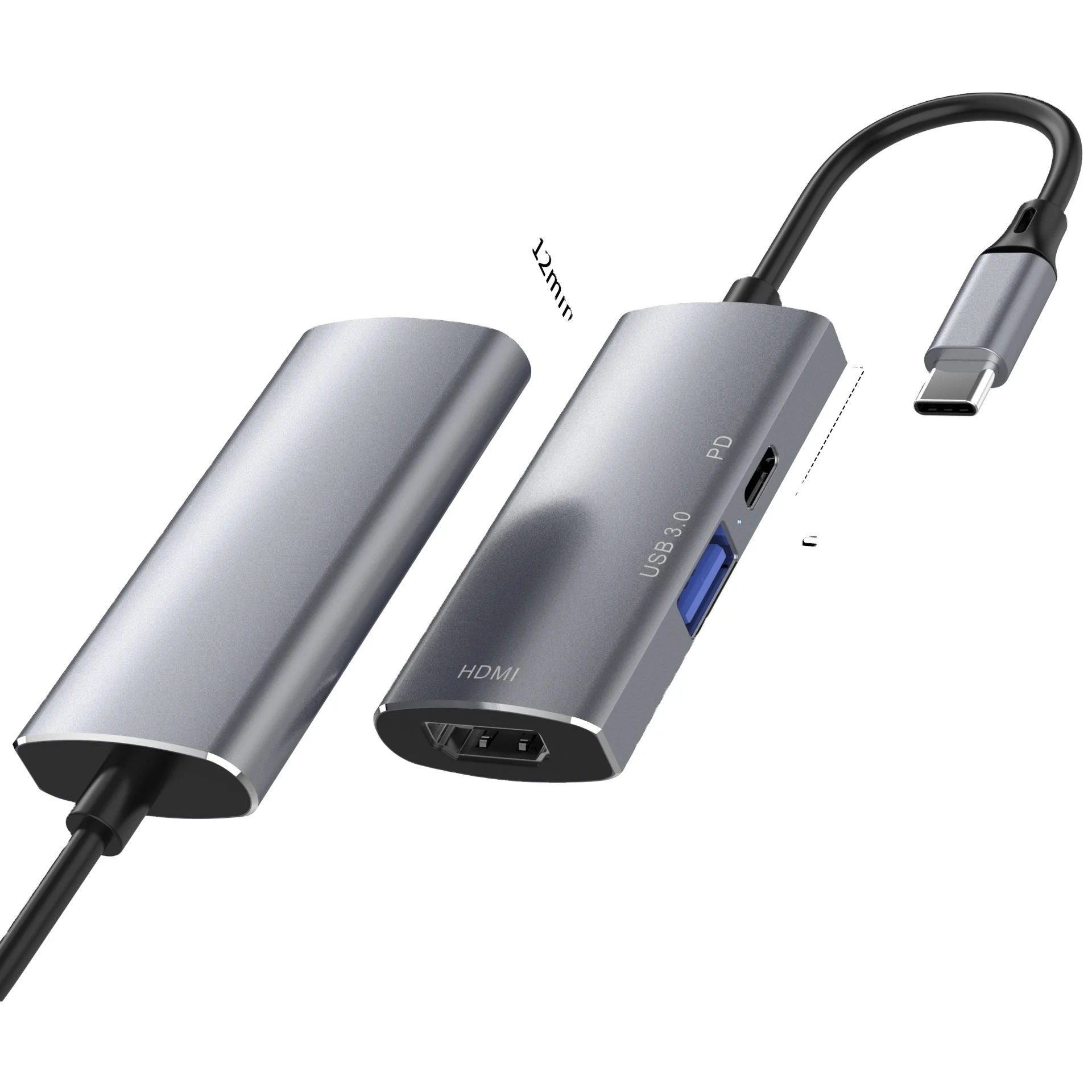 
custom docking multimedia station universal extender chargingtype c usb tip c 3in1 