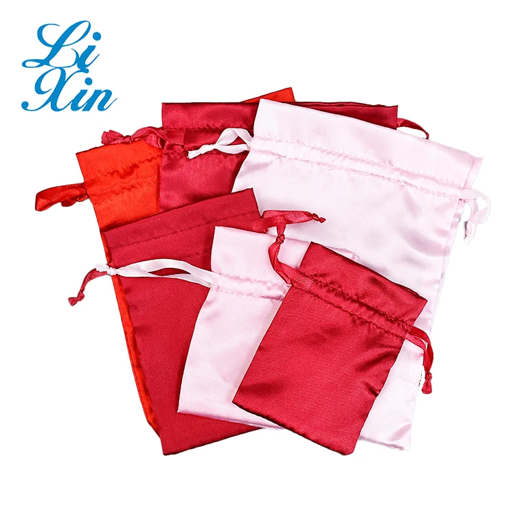 Satin Pouch Jewellery Satin Silk Jewelry Pouch Custom Satin Silk Pouch Gift Bags