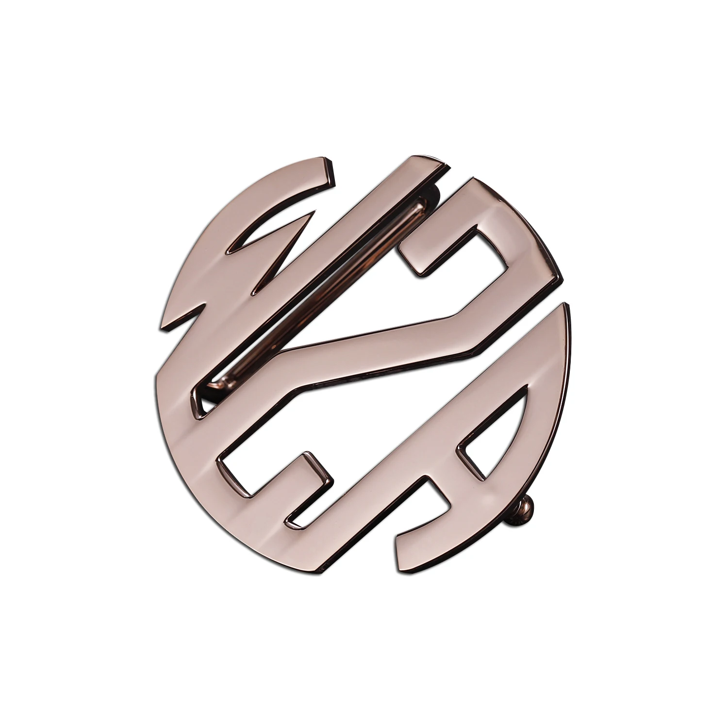 Custom Metal Hollow Letter Brand Belt Buckle For Men With Engraved Logo