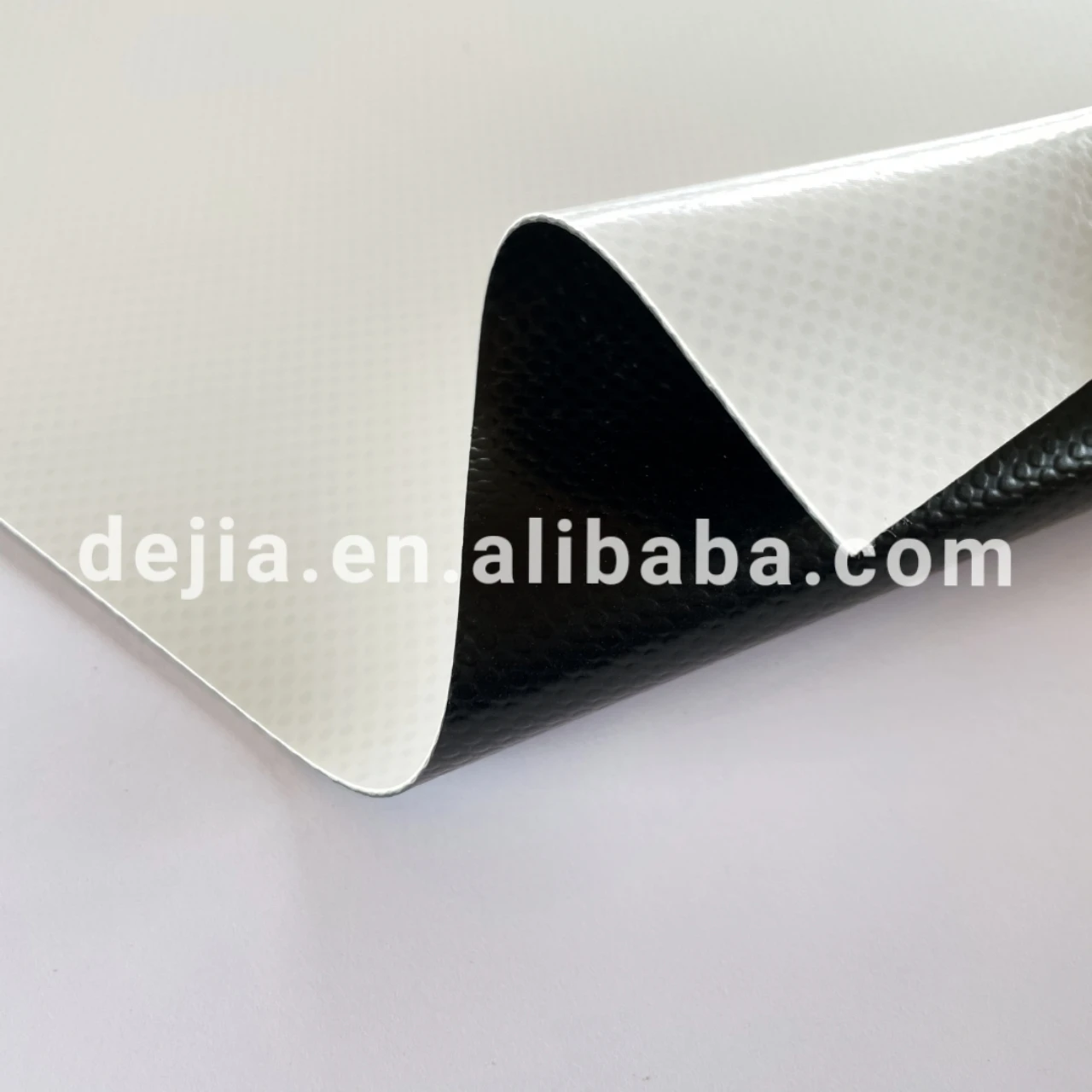 
Black and whit 1100g/m2 1000*1000D 15*16 double color for 100% polyester pvc coated fabric for tents 