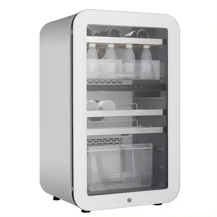 VI50RDT Wine Bar Fridge Wine Beer Refrigerator Dual Zone Compressor Wine Cooler Electric Fan Cooling