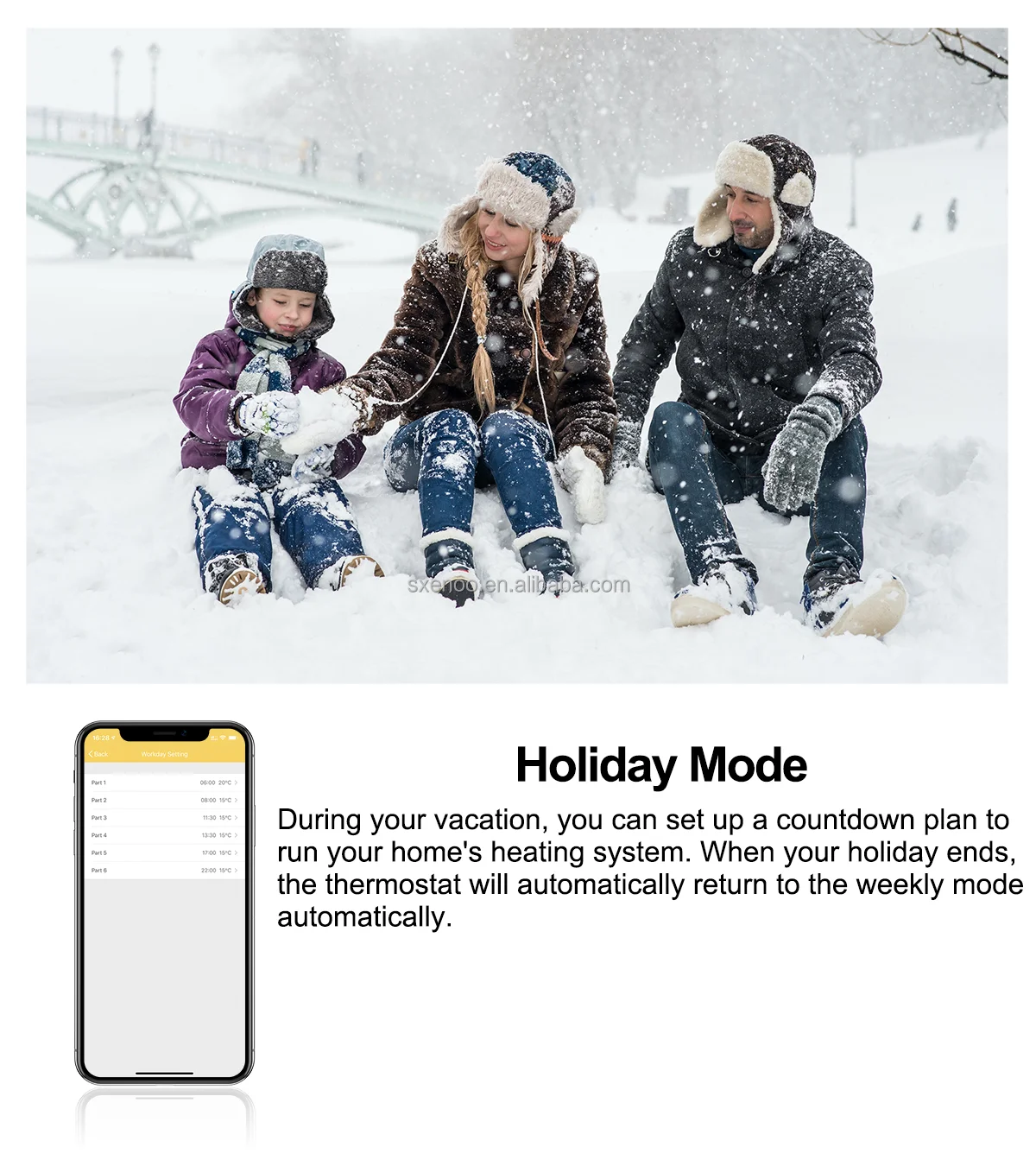 programmable smart home opentherm wireless thermostat wifi 16A