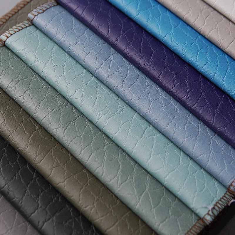 100% polyester Technology artificial leather Bronzed Embossed fabric Waterproof composite back nano technology fabric