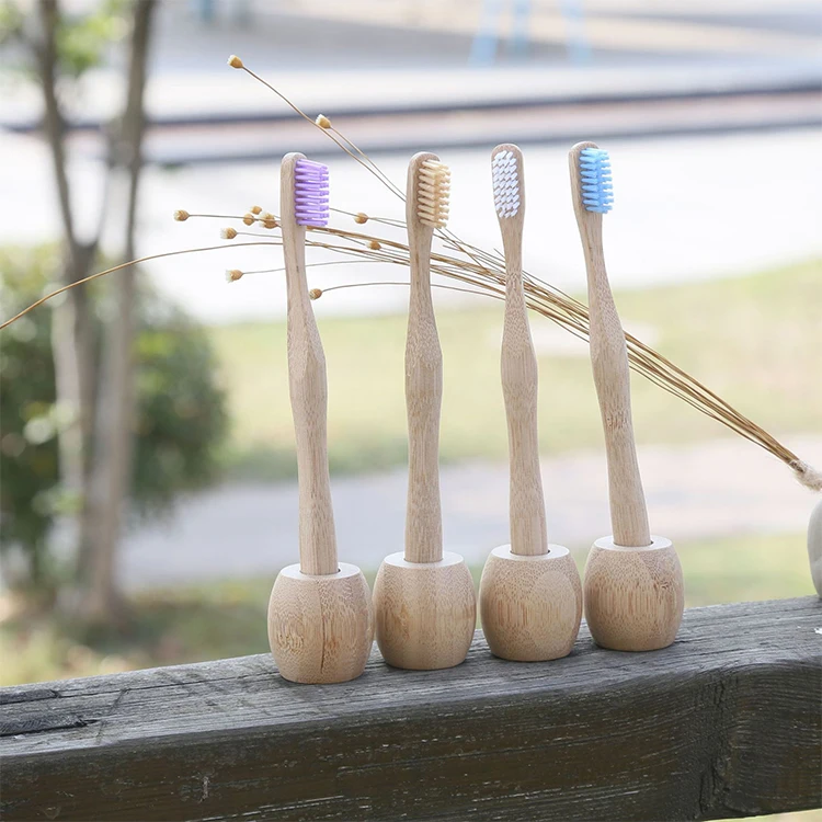 
Wholesale Bamboo Bristles Eco Friendly Ultra Soft Bamboo Toothbrush 