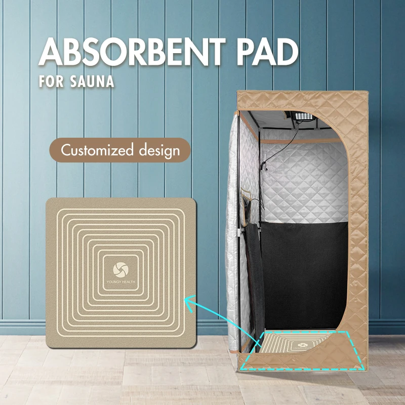 Diatom Mud Rubber Cushion Water-Absorbing Pad Mat Quick-Drying Floor Carpet Non-Slip Foot Pad Absorbent Mat For Portable Sauna