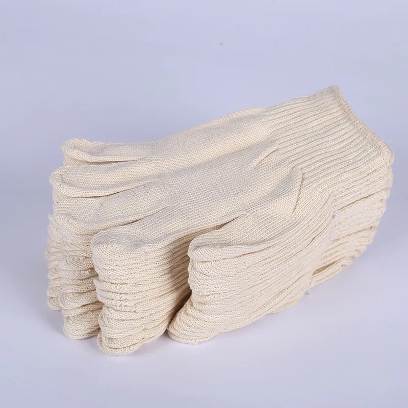 Factory Direct Selling Cotton Gloves Material 500 Grams 10 Pairs of Anti-static Thread Anti-skid Knitted