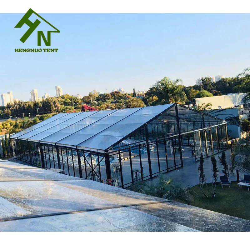 Modern clear wedding glass tent, pvc party wedding hall tents prices