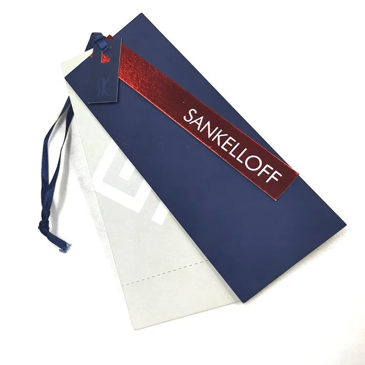 High Quality Custom Printing Recycled Embossed Paper Hang Tag socks hangtag With Uv Printing Logo HangTag