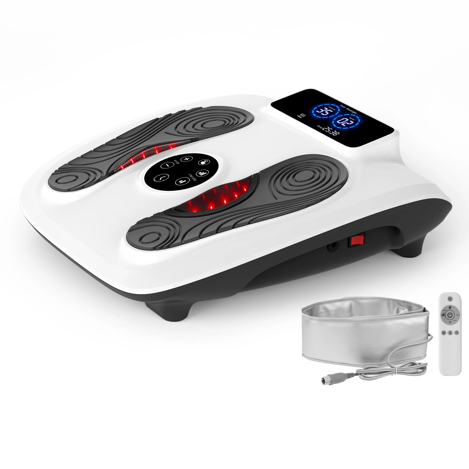 Feet Massage Machine Heating Infrared Waist Belt Feet Bath Massage Ems Tens Foot Massager
