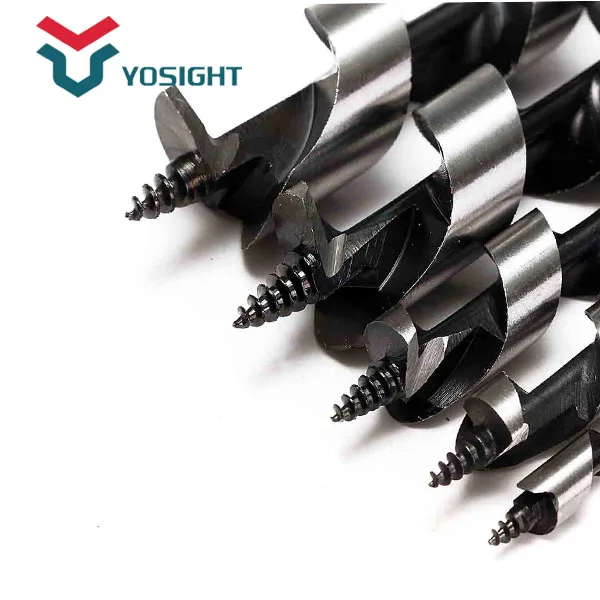 5pcs Wood Auger Drill Bit Set Woodworking 230mm Extra Long 6-14mm Hex Shank