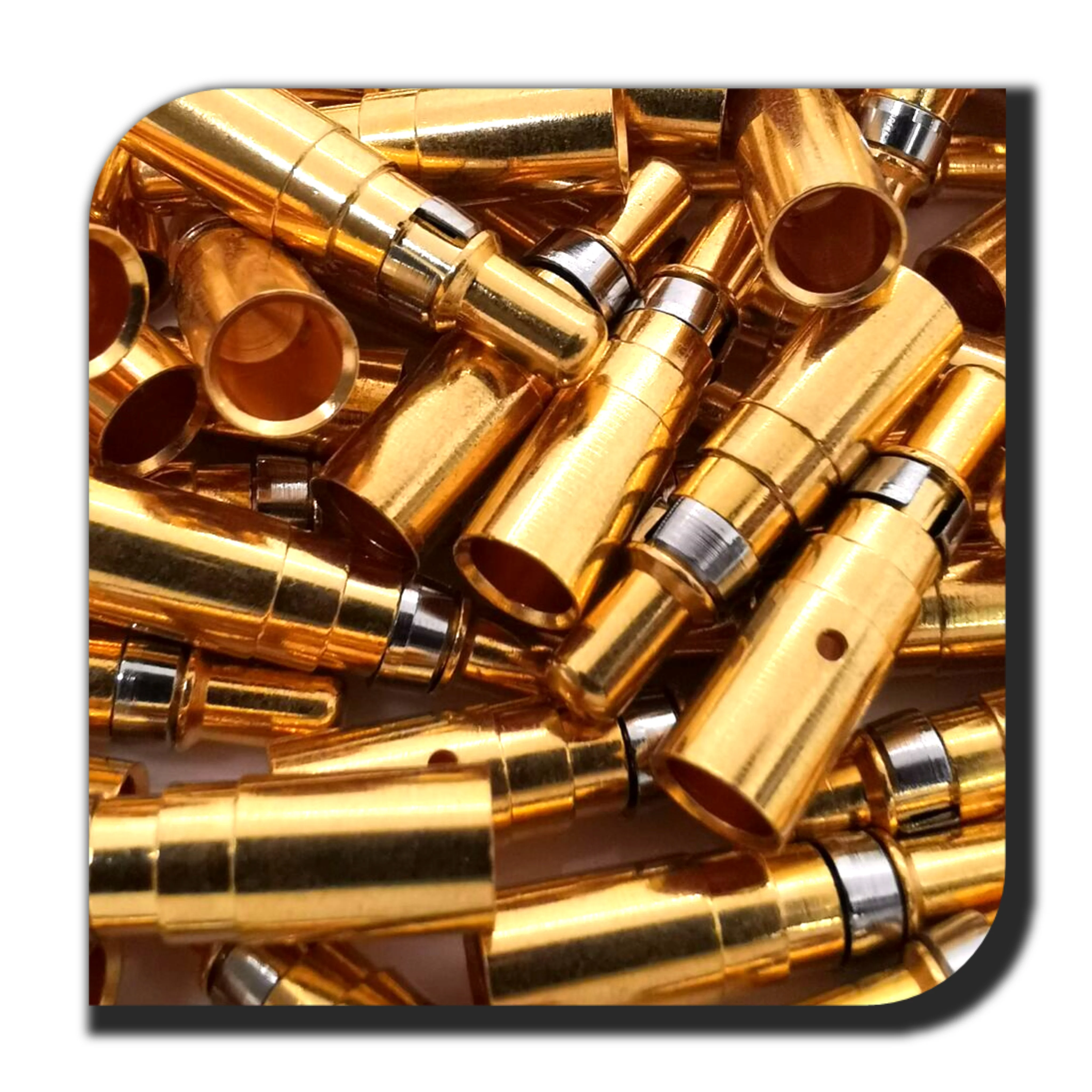 Customized Gold Plated Copper pin tellurium copper Pin M12 Brass Pins for cable Connectors