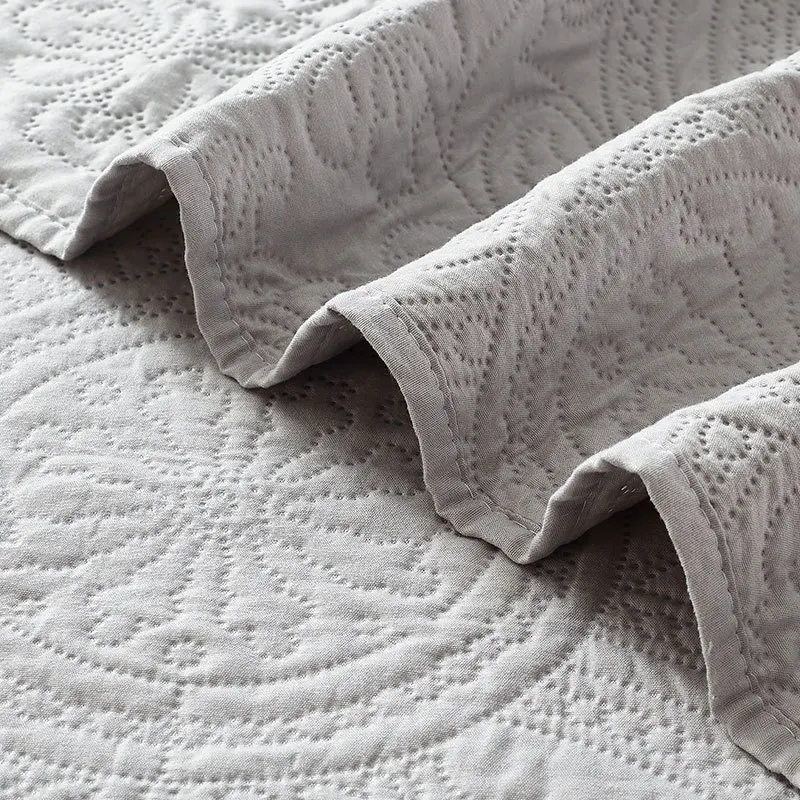 Colchas Para Cama OEM ODM 3 Psc Set Prewashed Durable Plain King Chinese Quilts Bedding Bedspreads