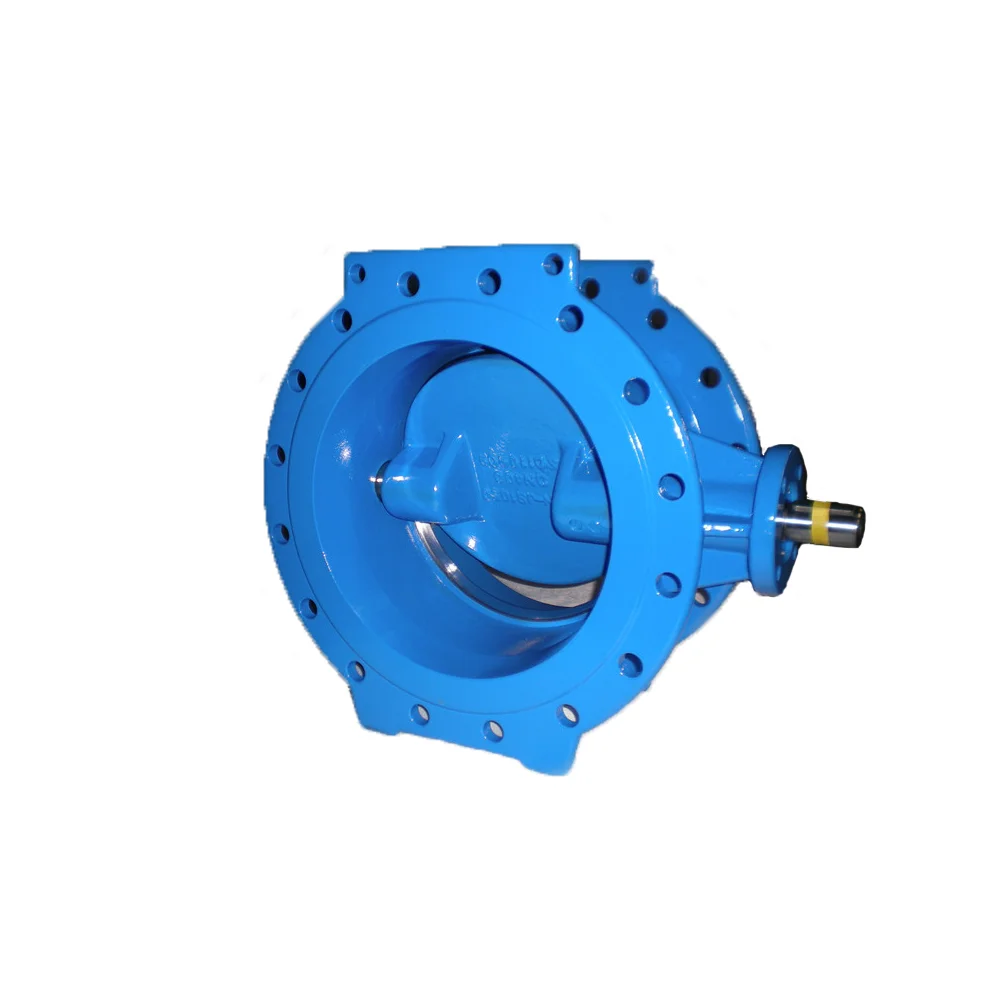 Ductile iron DN500 1.0mpa double eccentric hard sealing butterfly valve double flange butterfly valve