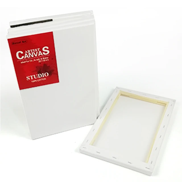 
20x30cm 280g pure cotton canvas 3/4 thickness ,Stretched canvas for studio 