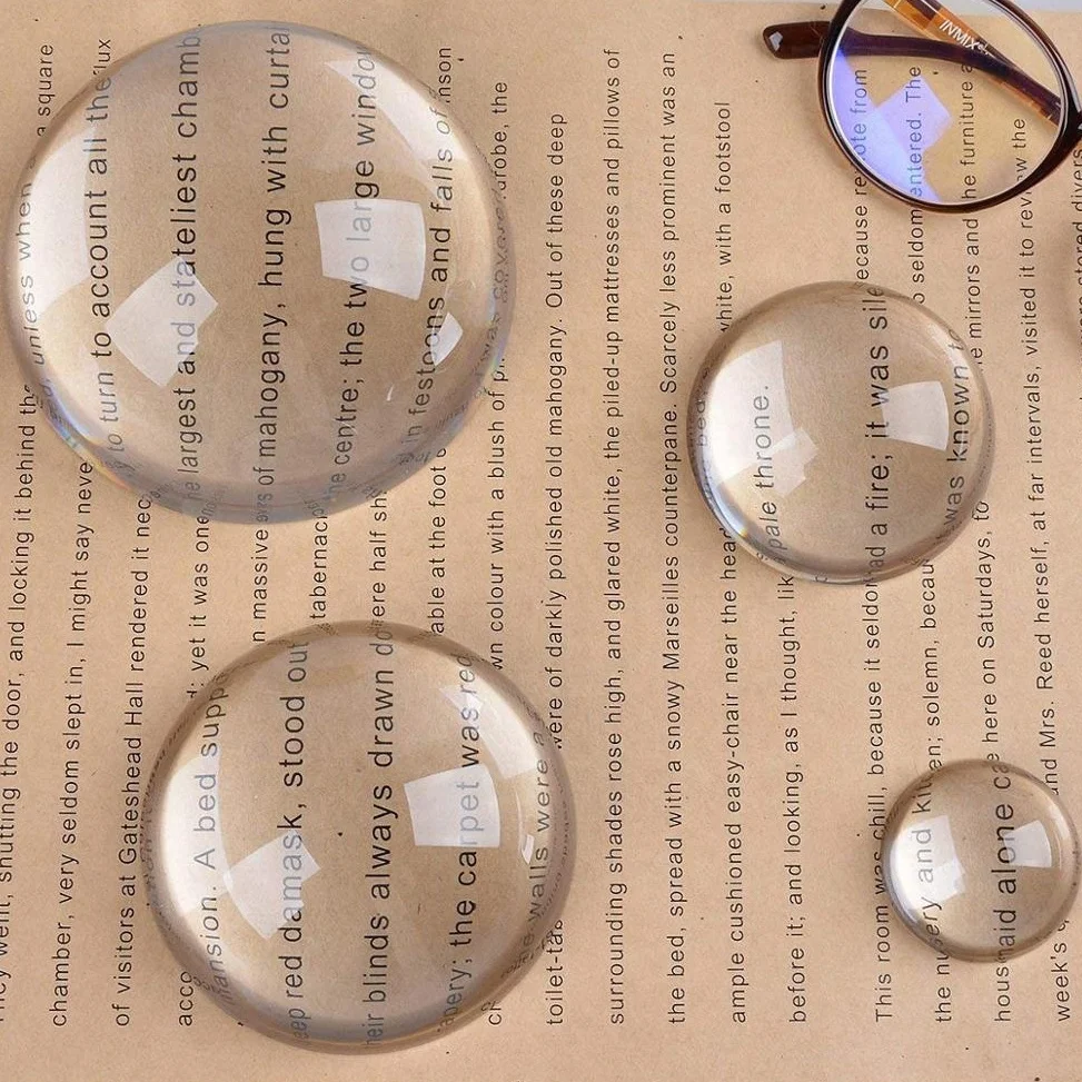 Customized 3D Laser Engraved Table Crystal Semi Sphere With Logo Round Shape Paper Weight