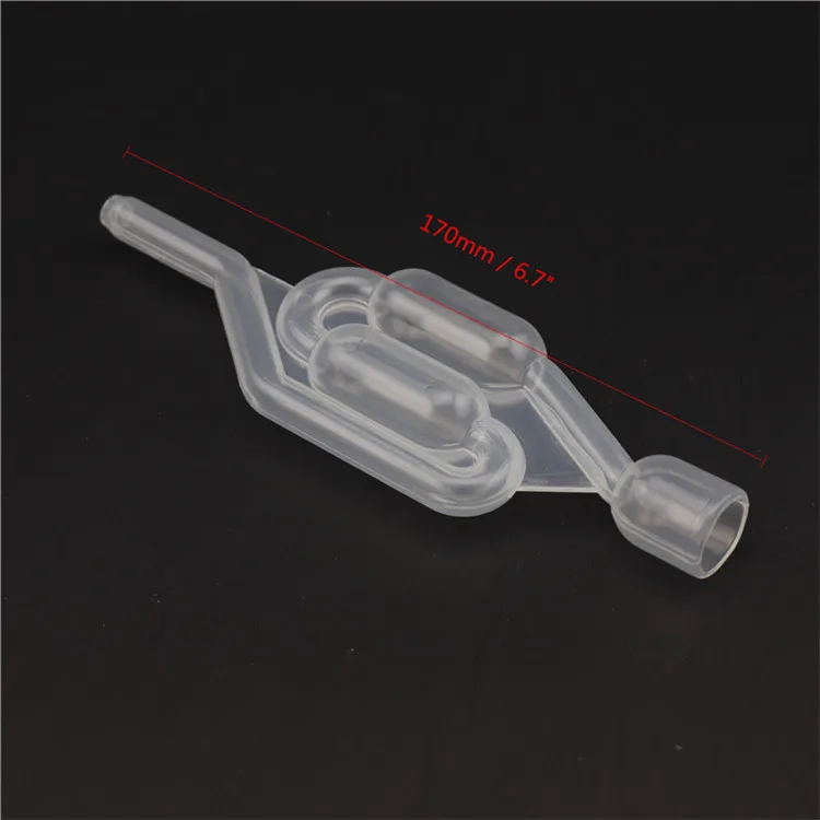 S-Shape One way Fermentation Airlock Wine Making Home Brew Beer Plastic Air Lock