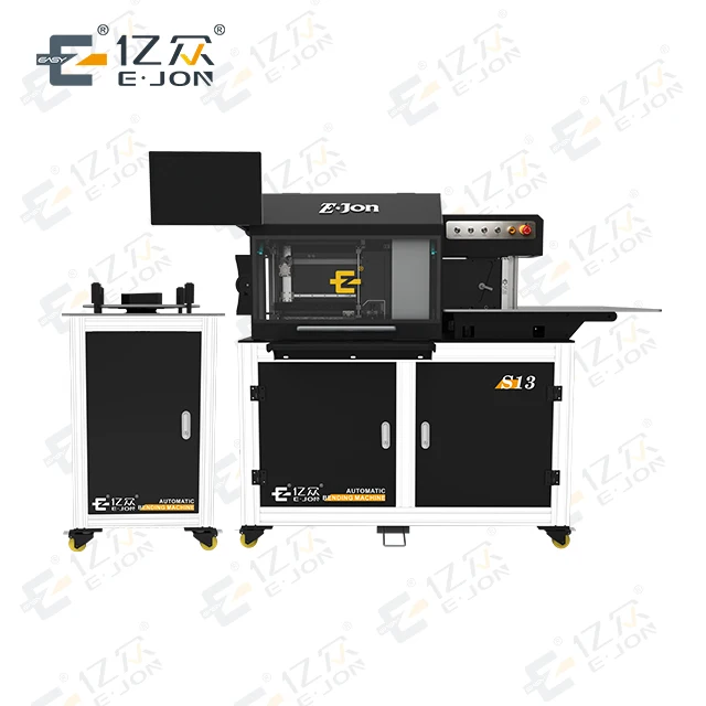 Ejon S13 drawing wire stainless steel auto channel letter bending machine manufacturers cnc bending machine with slotting