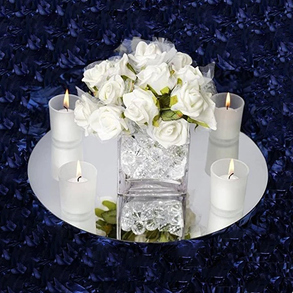 Custom Different Sizes Acrylic Mirror Centerpiece Base for Wedding/Party Table Decor