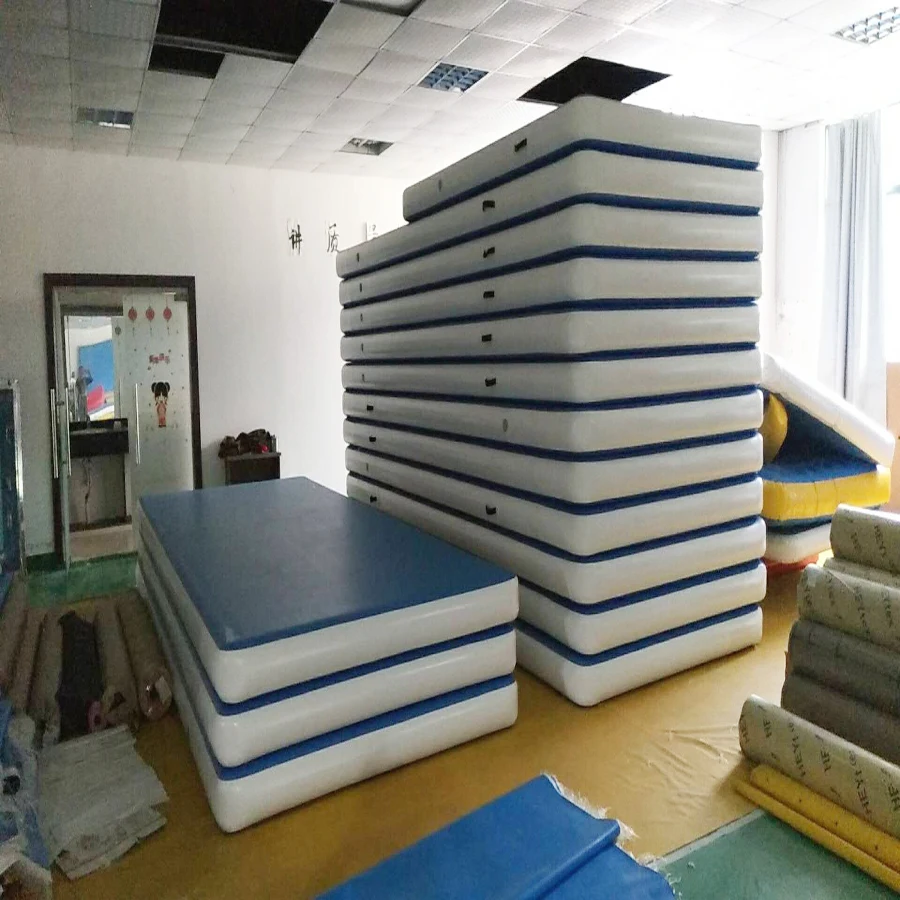 Custom Size Pattern 2.2M Wrestling Floor Floating Yoga Jumping Tumbling Tumble Air Track Inflatable Gymnastics Mat
