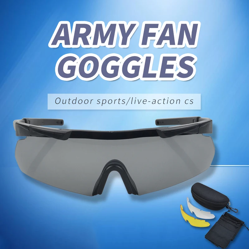 Anlorr OEM Shooting goggles hunt glasses outdoor goggles grade men cs tactical glasses