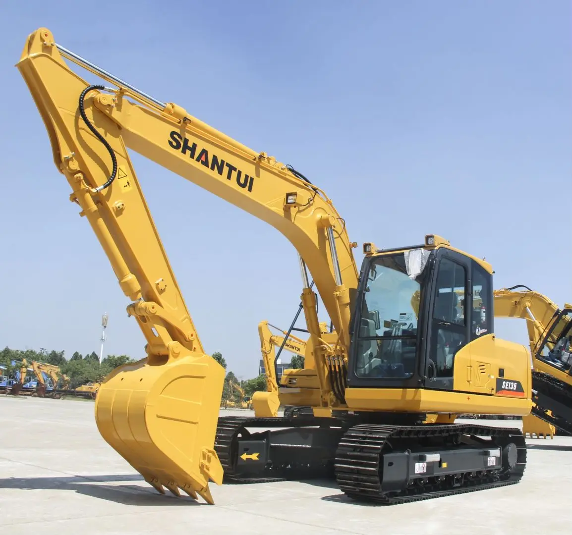 CNCMC Shantui authority dealer Shantui  Brand SE135  excavator 13.5 ton medium size excavator
