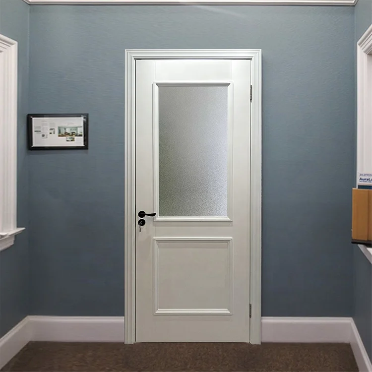 CBMmart Modern Houses Room Interior White Wood Door Lacquer Pre-hung Bedroom Doors
