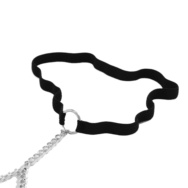 Leg Chain Female thigh Chain Simple Double Ribbon Elastic Sexy Hanging Leg Accessories Wholesale Price