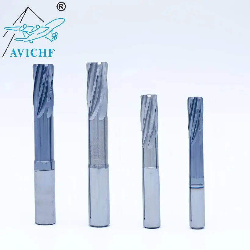 AVICHF High Precision Tungsten Steel Reamer for Aluminum and Steel CNC Machine Reamer Carbide Reamer