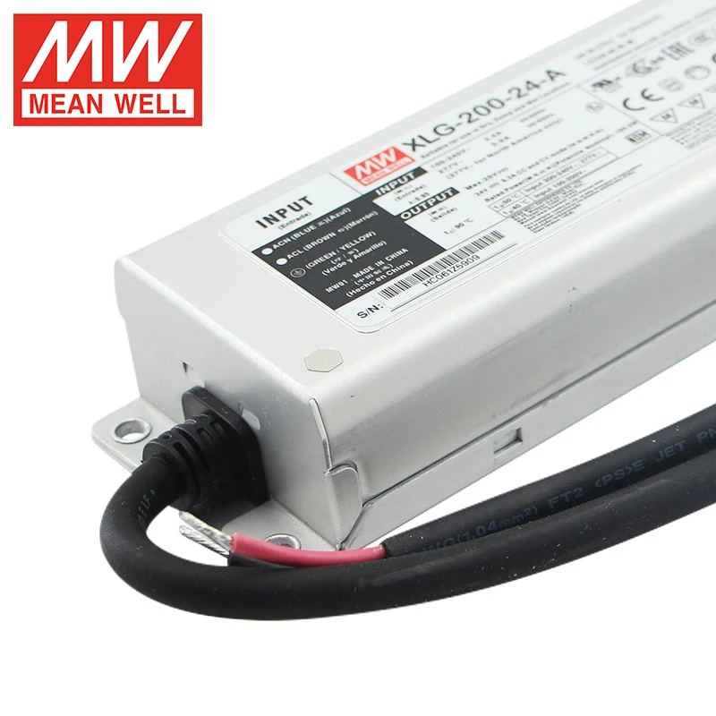 Mean Well XLG-200-24-A 200w 24v waterproof switch power supply