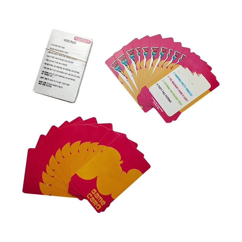 Горячие продажи игра карты семья друг вечерние уникальный карточные игры, что вам принимать о ultimate угадать карточная игра