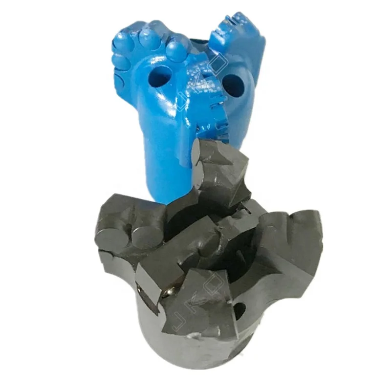 
3 wings PDC Diamond Head Drill Bit Coal Ore Mining Oil Well Drilling Coring Drag Drill Bit set made by china factory 