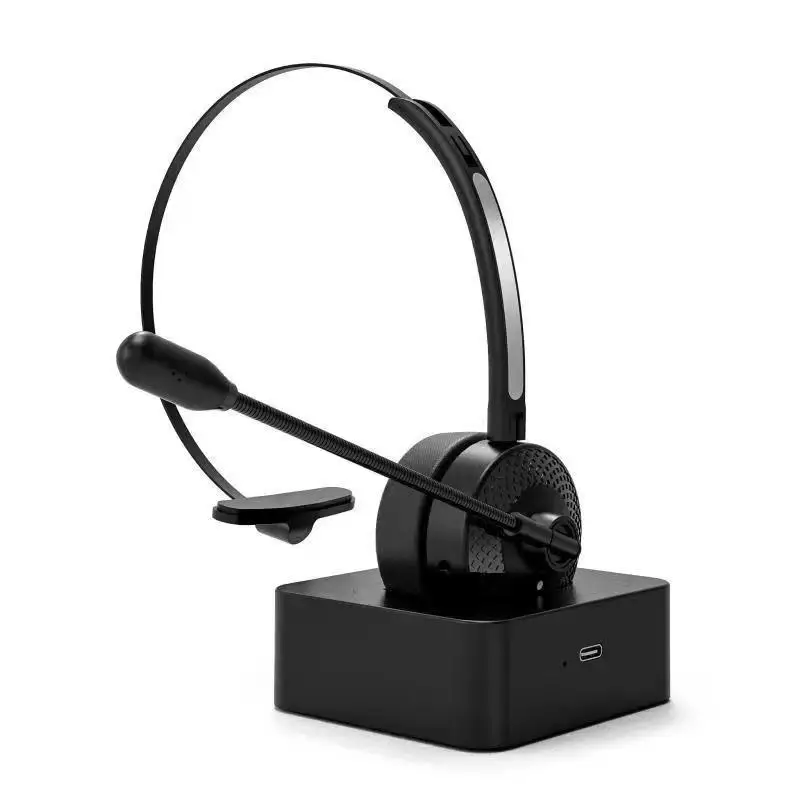 New Monaural Wireless office call center headset noise cancelling business Telephone Headset with Charger Stand