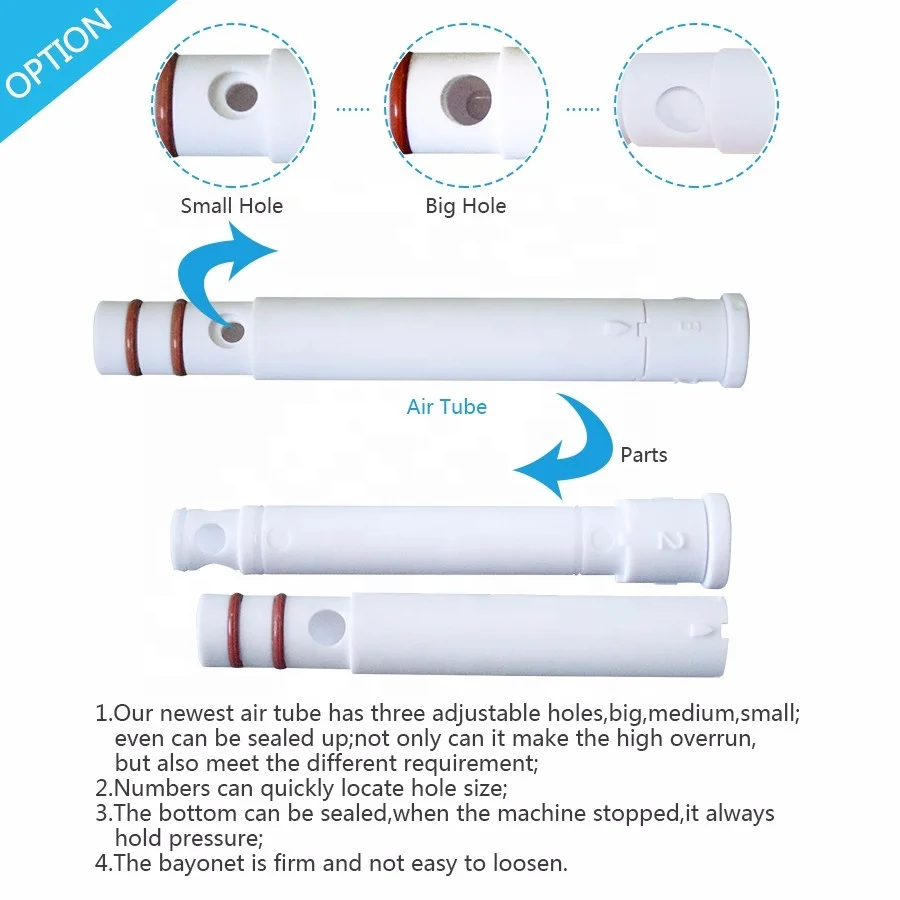 Oceanpower DW138TC Soft Serve Ice Cream Machine commercial ice cream maker pump feed with Hopper Cooling