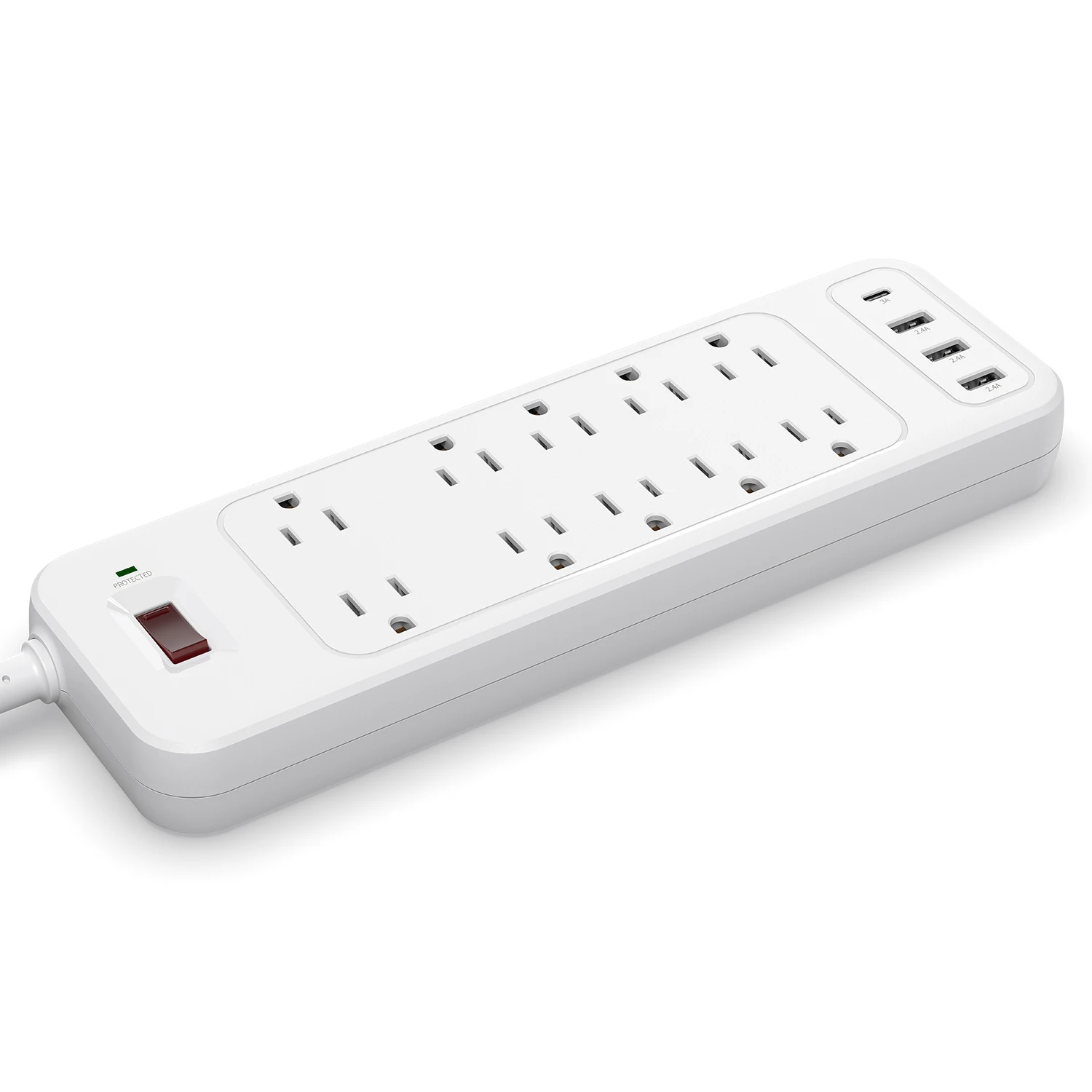 Удлинитель с USB 10 розетки удлинитель Кабель разъемом usb типа c на выходе для головок Мульти