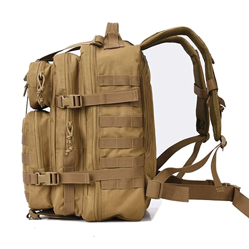 Custom Waterproof Assault Tactical Rucksack Hiking Outdoor Molle Fitness Trekking Bag Gym Sports Tactical Backpack