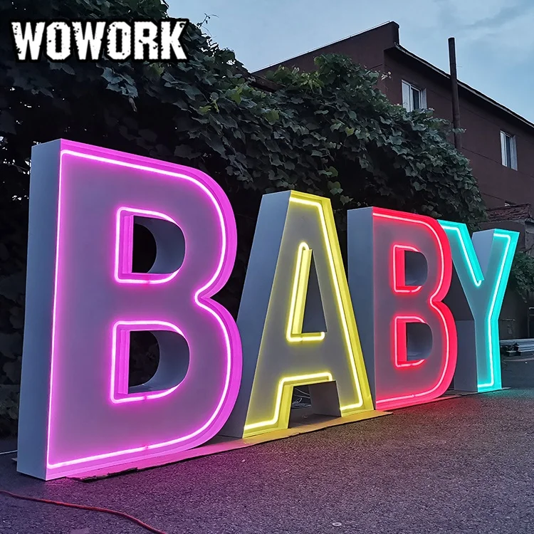  Декоративная рамка WOWORK для праздника дня рождения с большими цифрами буквенный знак свадьбы декоративный