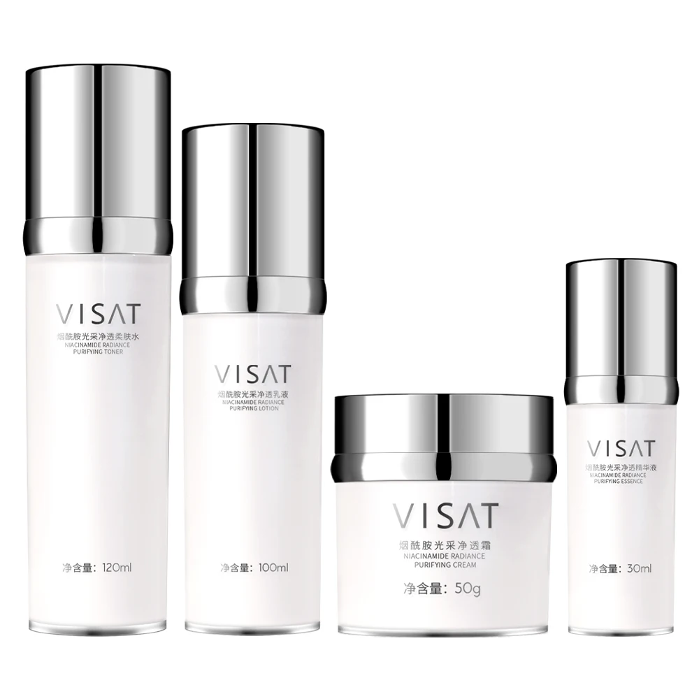 OEM Private Label Cosmetic Hyaluronic Acid Moisturizing Lotion Cream Organic Whitening moisturizing Nicotinamide Skin Care Set