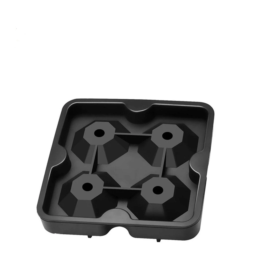 For Party Bar 4 Hole Diamond Ice Ball Mold Silicone molds High Quality Food Grade Custom Reusable