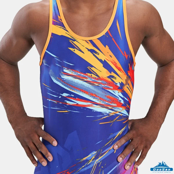 Оптовая продажа, индивидуальное Новое поступление, мужская майка из сублимационного спандекса для борьбы