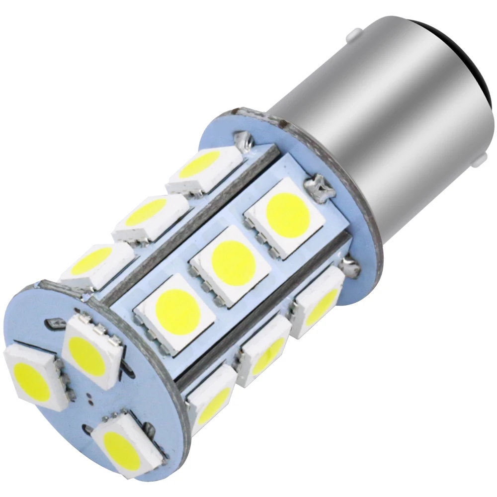 Wholesale 10-30V 198LM 1157 BA15D LED 5050 18SMD Auto White Bulb Navigation Marine Light Boat DJ160-Marine