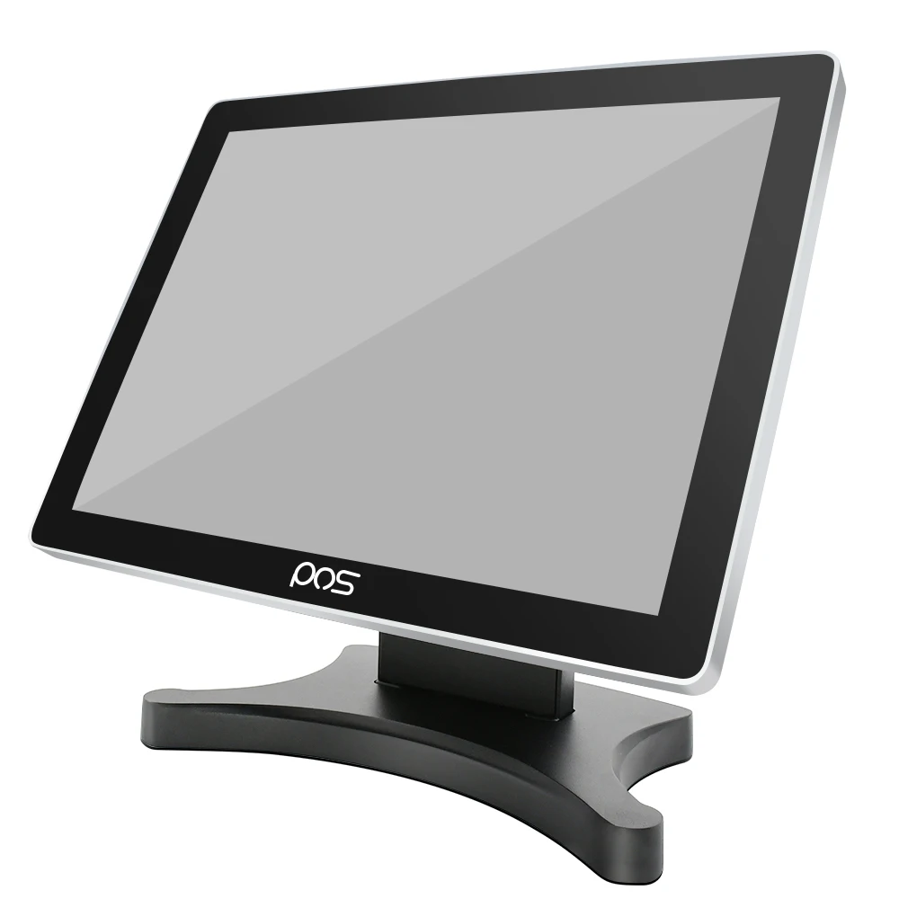 Настольный 15 дюймов емкостный сенсорный экран Pos терминал Windows POS двойной машина с i3/i5/i7 CPU