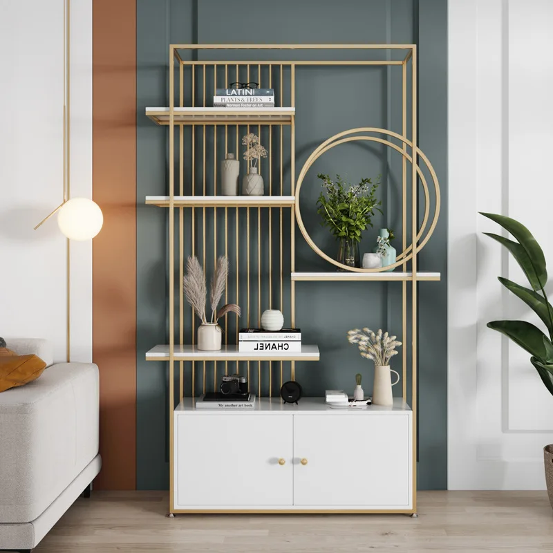 Best Selling Book Display Racks Stainless Steel Bookshelf Living Room Shelves Gold Bookcase