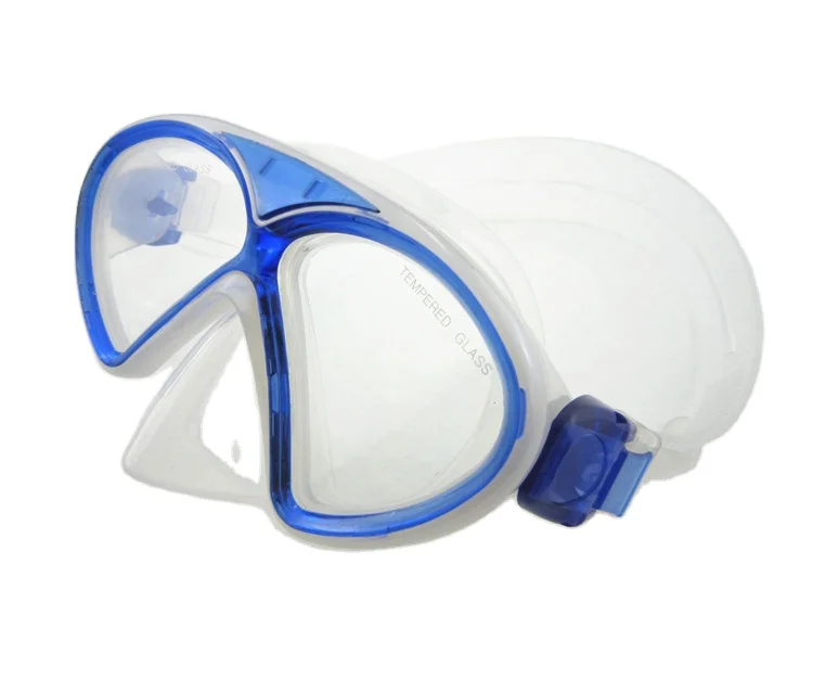 Kids Waterproof tempered glass snorkel gear wide vision silicon dive quality mask