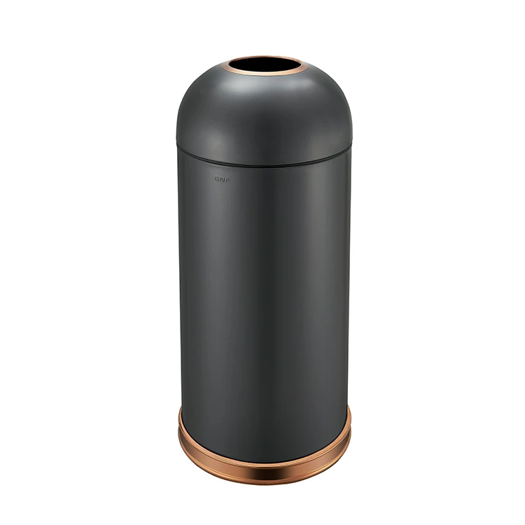 NPA New Design Irregular Stainless Steel Garbage Can Hotel Park Outdoor Trash Bin Public Trash Cans