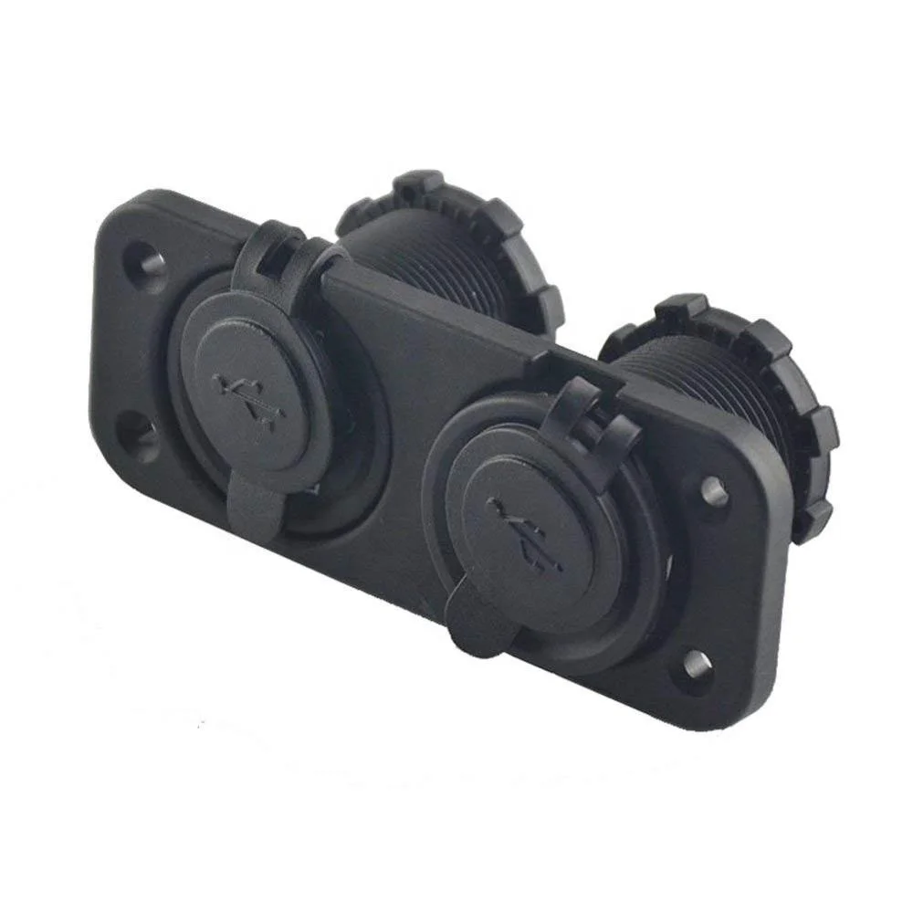  В байкерском стиле из водонепроницаемого материала 4 портами для автомобильного зарядного устройства USB разъем питания выходного отверстия 5V Выход всего 6.2A панельный мотор порта зарядное устройство