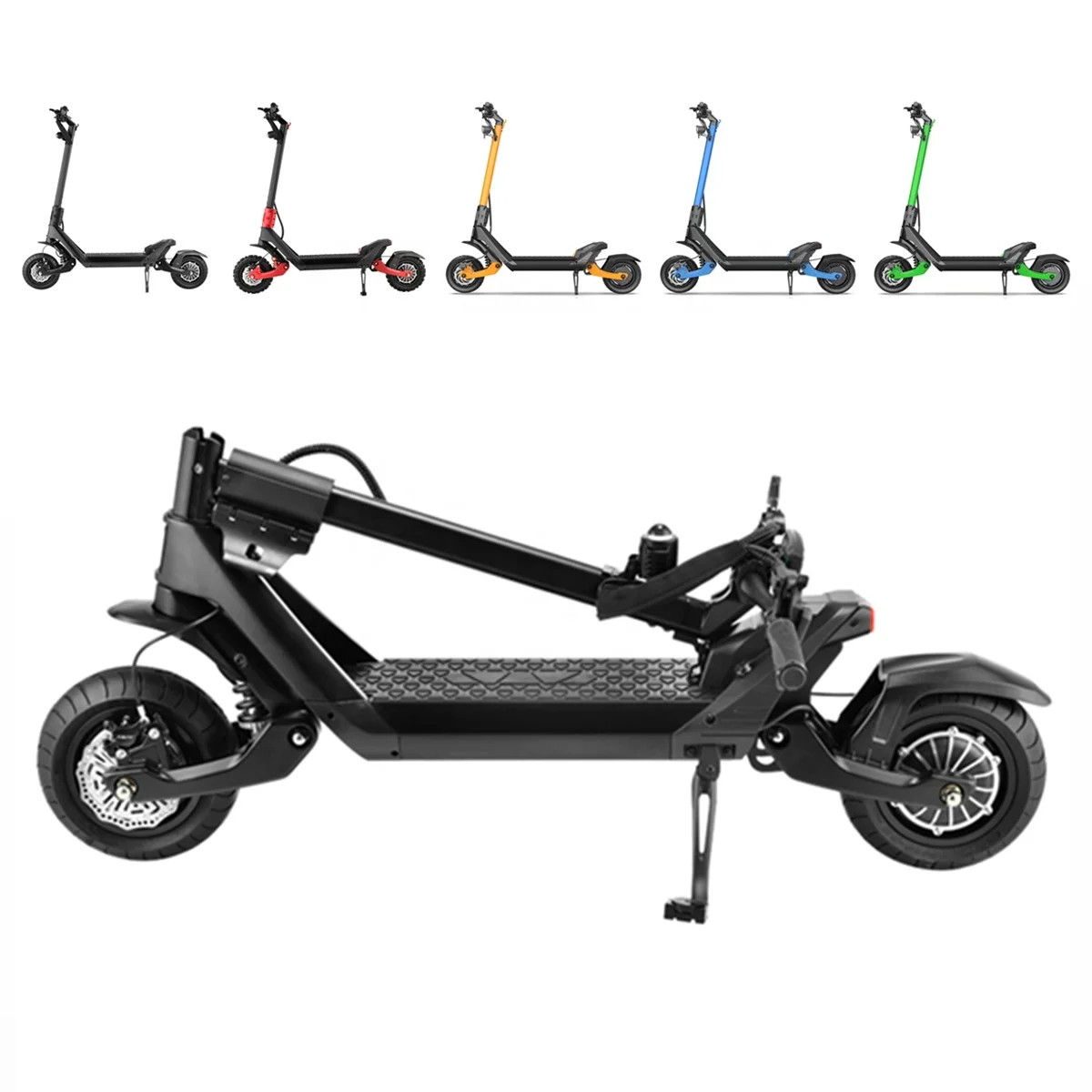 60V 3000W High Quality Dual Motor Powerful 11inch Fat Tire E Off Road Fast Folding Electric Scooter for Adults