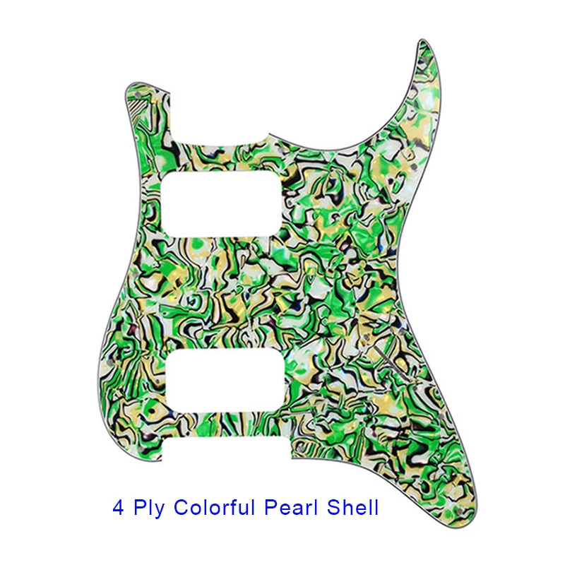 Pleroo 11 Screw Hole Guitar Pickguard  FD St  HH Humbuckers Pickups Scratch Plate NO Control Punch Holes Multi color