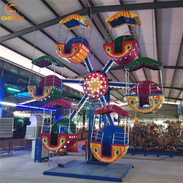 Cheap price kids amusement park rides electric 12 seats 6 cabins small ferris wheel for sale
